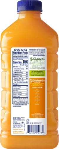 Naked Juice Mighty Mango 100 Juice Fruit Smoothie Drink 46 Fl Oz