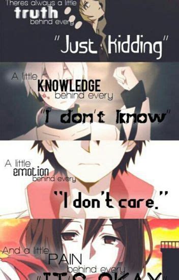 See more ideas about manga quotes, quotes, manga. Anime Quotes - SleppyAshofSloth - Wattpad