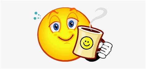 Smileyface Smiley Face Coffee Transparent Png 446x312 Free