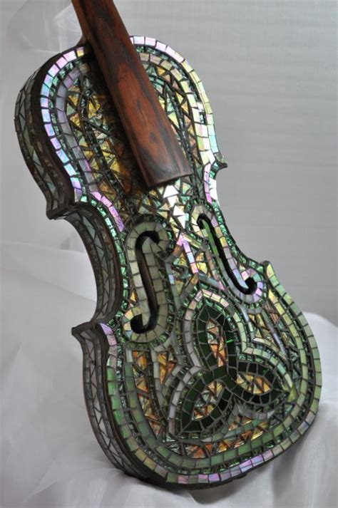 Violin Shining Star Mosaics Violin Art Violin Mosaic