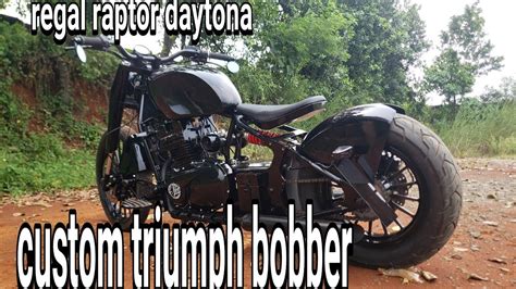 Model, and since the as yet unnamed bike will indigenously produced expect it to compete with the ktm duke 390 and the honda cbr 250r in terms of price. regal raptor daytona custom triumph bobber - YouTube