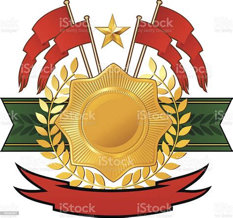 Star Crest Stock Illustration Download Image Now Communism Medal