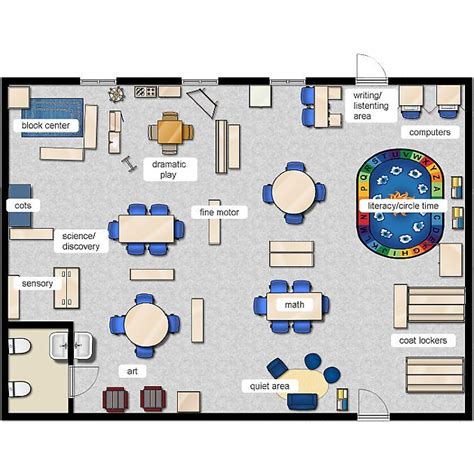 Classroom Floorplanner Kindergarten Classroom Layout Classroom Floor