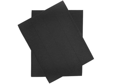 Corrugated Cardboard Paper Sheets 85 X 11 In Black 48 Pack