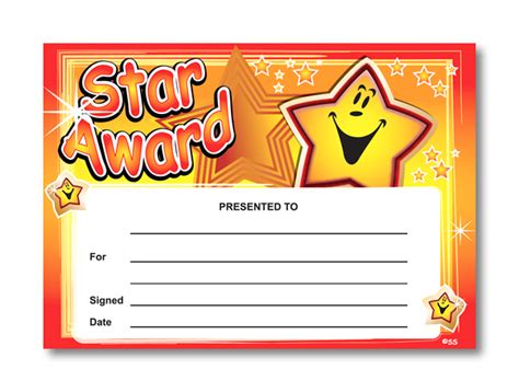 Printable Star Certificates