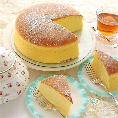 Jiggly Fluffy Japanese Cheesecake Recipe Cooking Recipes Doces Receitas Cookies