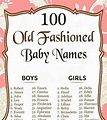 Old Fashioned Boy Names 1800s - DEPO LYRICS