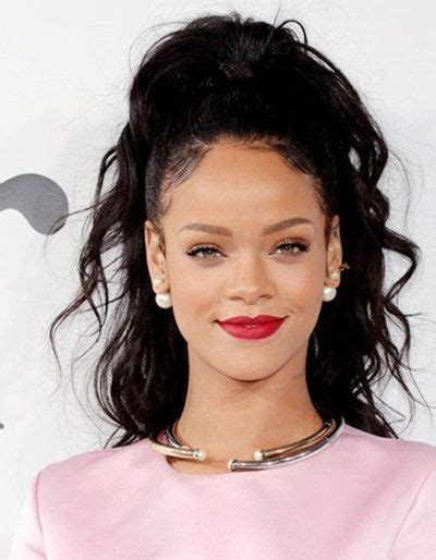 Image Result For Rihanna Age Celebrity Beauty Ponytail Hairstyles