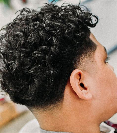 Taper Haircut With Curls