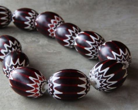 Collectible 7 Layer Chevron Beads From The 1400s 2 Q Etsy Trade Beads African Trade Beads