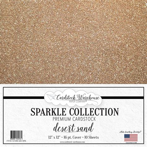 Buy Mirrisparkle Desert Sand Glitter Cardstock Paper From Cardstock