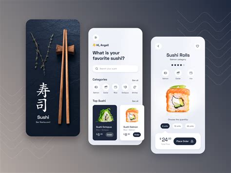 Sushi Restaurant Ecommerce App By Angel Villanueva For Orizon Uiux