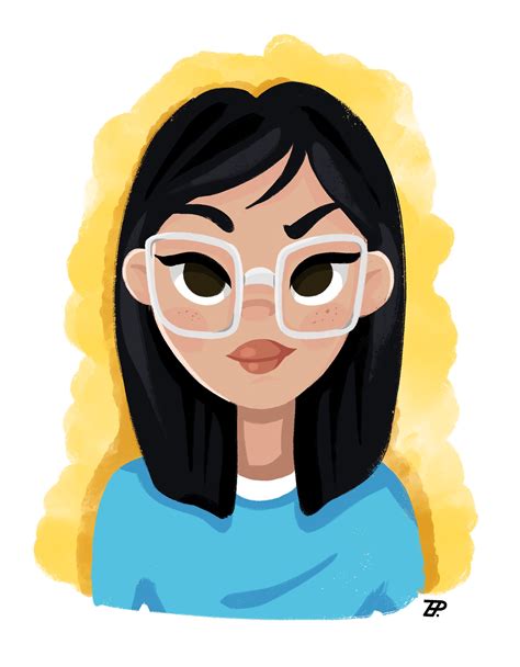 Zeynep Dural Cartoon Profile Illustration