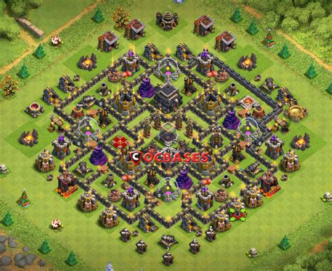If you're looking for the new best th9 hybrid/trophy defense this base is one of the best and most popular bases for coc town hall 9 available on youtube with over 200k+ views on youtube. Top 12+ Best TH9 Hybrid Base 2018 (New!) Anti Everything ...