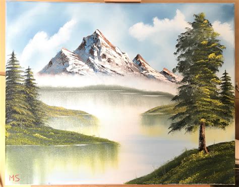 I Went To My First Oil Painting Class By Official Bob Ross Certified