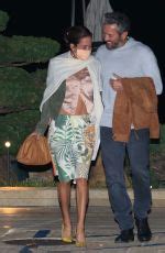 BROOKE BURKE And Scott Rigsby Out For Dinner In Malibu 03 21 2021