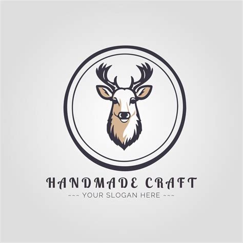 Premium Vector Handmade Crafts Shop Logo Concept For Company And Branding