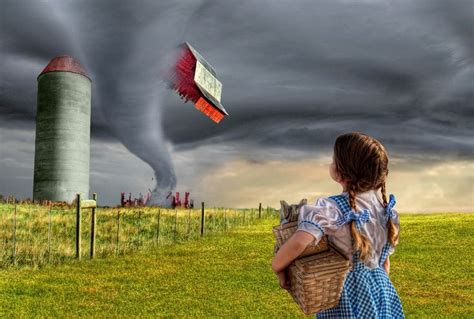 Dorothy And The Tornado Wizard Of Oz Tornado Tornados Wizard Of Oz