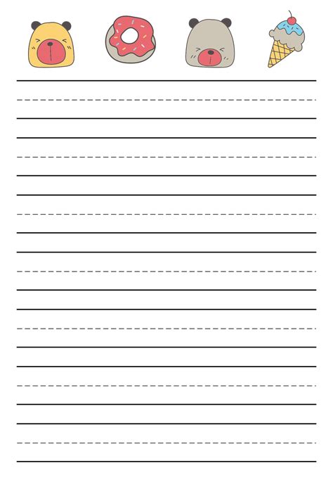 Writing Paper With Lines Free Printable Printable Lined Paper For