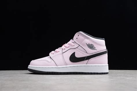 Nike asks you to accept cookies for performance, social media and advertising purposes. Nike Air Jordan 1 Mid Pink Foam Black White GS 555112-601 ...