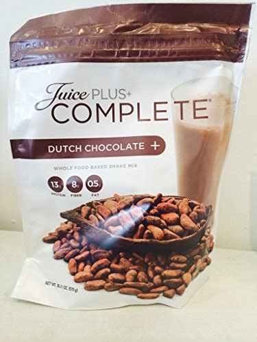 How many calories injuice plus+ dutch chocolate + complete shake mix. Juice Plus Complete - Ditch Chocolate Flavor 1 19.8oz ...