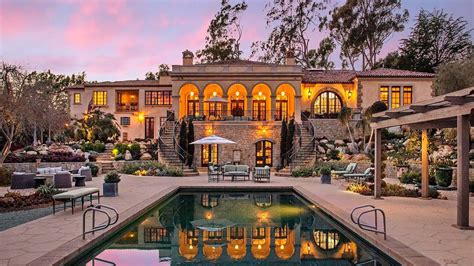 Enchanting Mediterranean Inspired Home In Montecito California Youtube