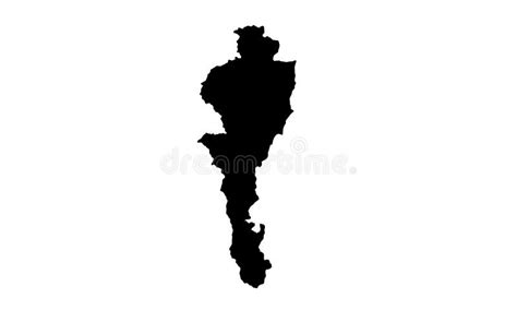 Silueta De Mapa Del País De Colombia En Sudamérica Ilustración Del