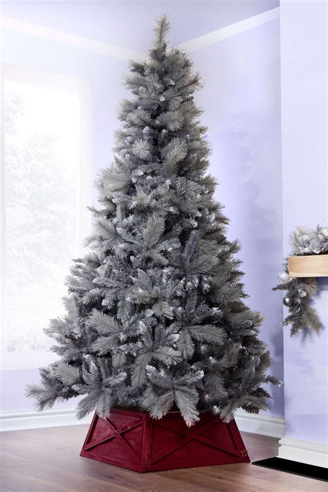 7ft Silver Majestic Pine Tree Christmas Tree World