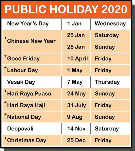Singapore Public Holiday 2020 Shop Furniture Online In Singapore