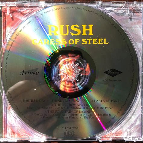 Rush 2nd Album 1975 Caress Of Steel Mercury Cd Etsy