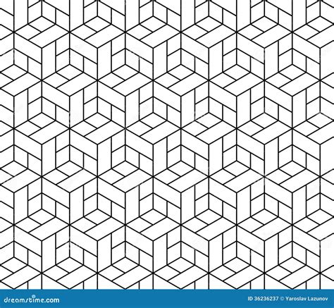 Seamless Geometric Pattern With Cubes Royalty Free Stock Photography