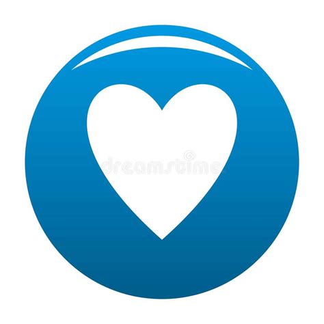 Open Heart Icon Vector Blue Stock Vector Illustration Of Heartbeat