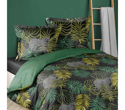 Check spelling or type a new query. Housse De Couette 220x240 Tropical Green + 2 Taies Coton ...
