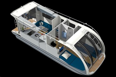 This 67k Camper Is Also A Boat Camper Boat House Boat Boat Design