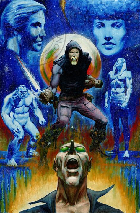 Jim Starlin Marvel Graphic Novel 3 Dreadstar Back Cover Painting In