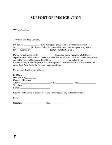 Character Reference Letter For Immigration Template Examples 2022