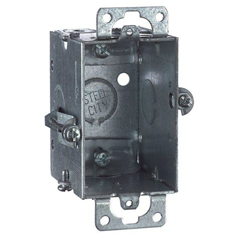 Single gang old work wall box. Steel City 1-Gang 2-1/2 in. Deep Old Work Metal Electrical ...