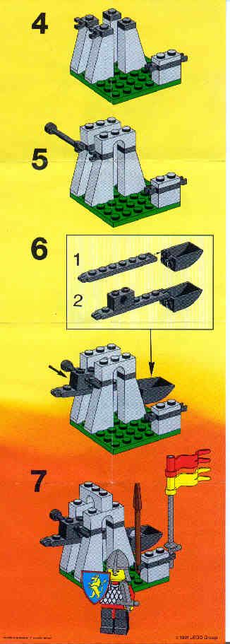 Lego 1480 Kings Catapult Instructions Castle