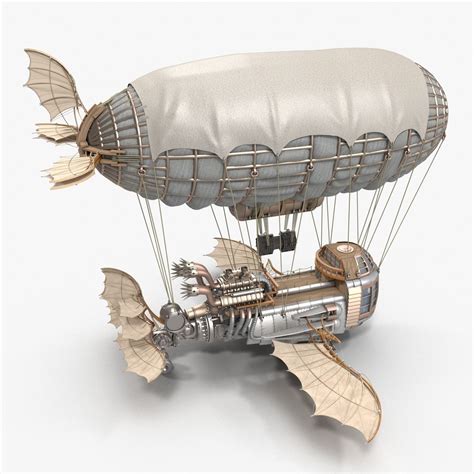 Airship Air D Model Steampunk Airship Airship Steampunk Art