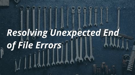 This means that the rar file which you are trying to access is inaccessible due to corruption. Resolving Unexpected End of File Errors | WP Engine®