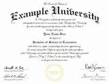 Photos of University Degree Certificate Template
