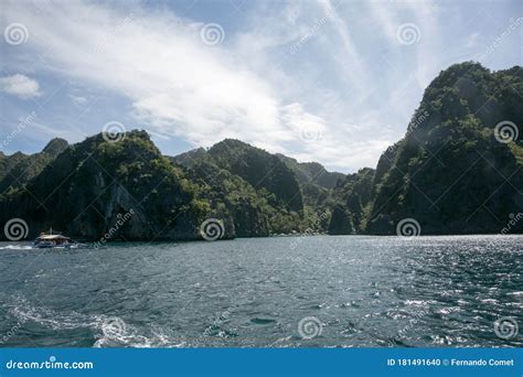 Kayangan Lake Mountains Coron Island Philippines Stock Photo Image