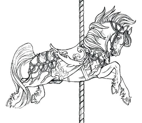Carousel Animals Coloring Pages At Free