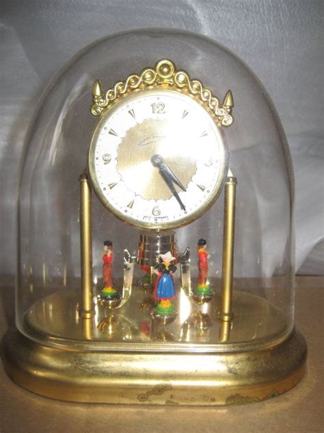 Anniversary Dome Clock 24 Hr Spring Wound Animated Movement Etsy