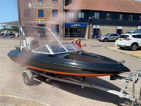 14 Ft Speed Boat Hull And Trailer “no Engine” For Sale From United Kingdom