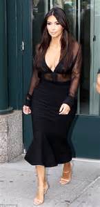 Kim Kardashian Dares To Bare In A Revealing Skin Tight Nude Top Daily