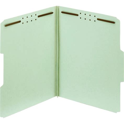 Pendaflex Green Pressboard Fastener Folders Light Green 25 Box