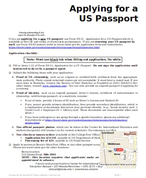 Free 10 Sample Passport Application Forms In Pdf Excel Ms Word