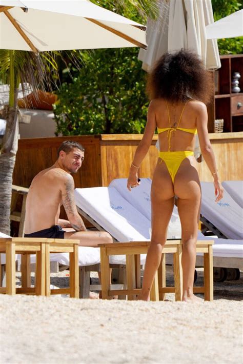 Jessica Aidi Flaunts Stunning Ass In Thong Bikini At A Beach In St Barth Hot Celebs Home