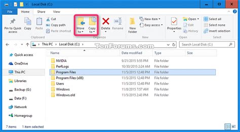 Windows Explorer Move To List Logic Rtechsupport